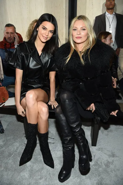 Kendall Jenner and Kate Moss attend the Longchamp Fall/Winter 2019 Runway Show on February 9, 2019 in New York City. (Photo by Dimitrios Kambouris/Getty Images for Longchamp)