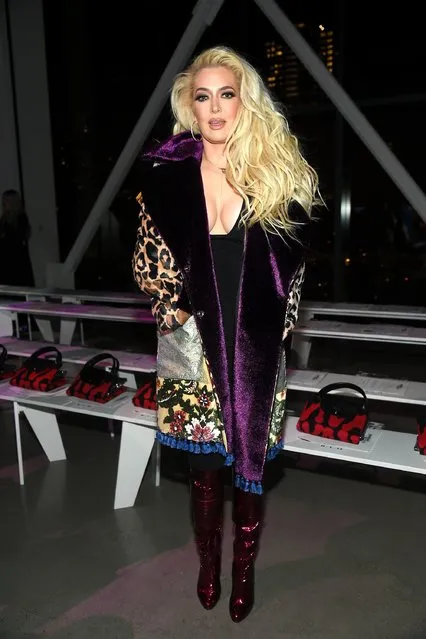 Singer Erika Jayne attends the Jeremy Scott Fashion Show during New York Fashion Week at Spring Studios on September 8, 2017 in New York City. (Photo by Ben Gabbe/Getty Images)