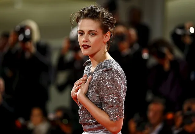 Actress Kristen Stewart attends the red carpet event for the movie “Equals” at the 72nd Venice Film Festival, northern Italy September 5, 2015. (Photo by Stefano Rellandini/Reuters)