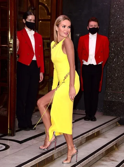 English actress and media personality Amanda Holden attends the Britain's Got Talent Auditions at the London Palladium on January 18, 2022 in London, England. (Photo by Eamonn M. McCormack/Getty Images)