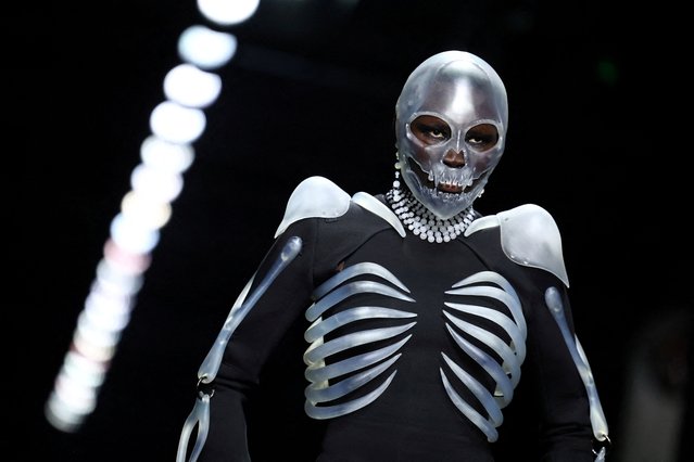 A model presents a creation by designer Robert Wun as part of his Haute Couture Fall/Winter 2024-2025 collection show in Paris, France on June 27, 2024. (Photo by Stephanie Lecocq/Reuters)