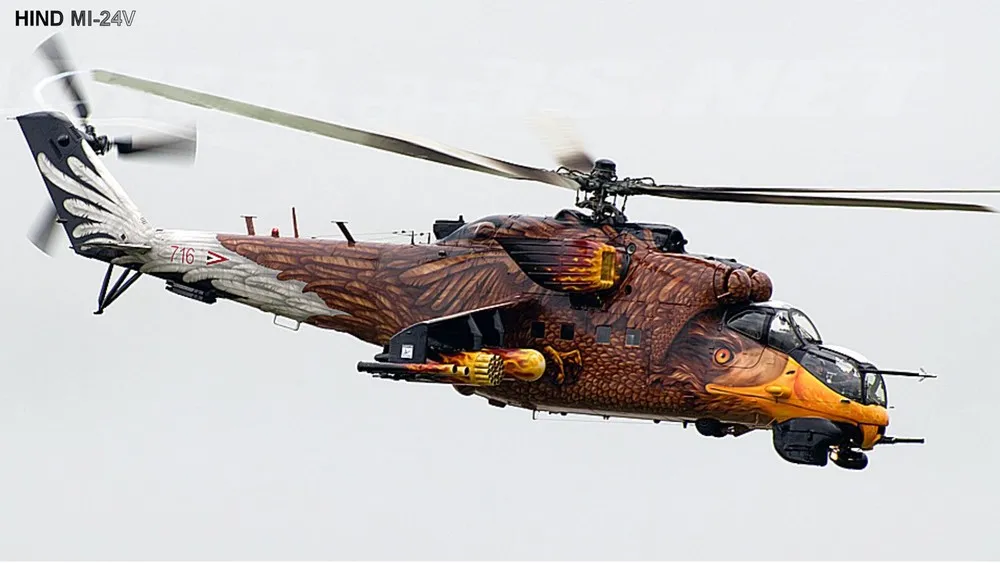 Painted Mil Mi-24 Hind