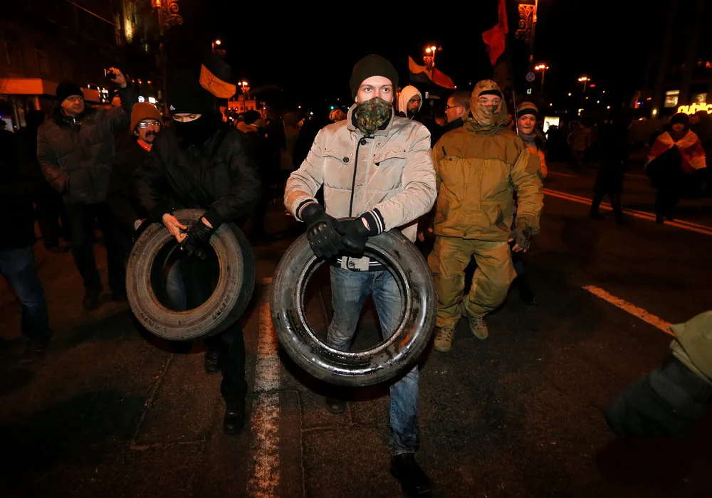 Anti-Russian Protests in Kiev