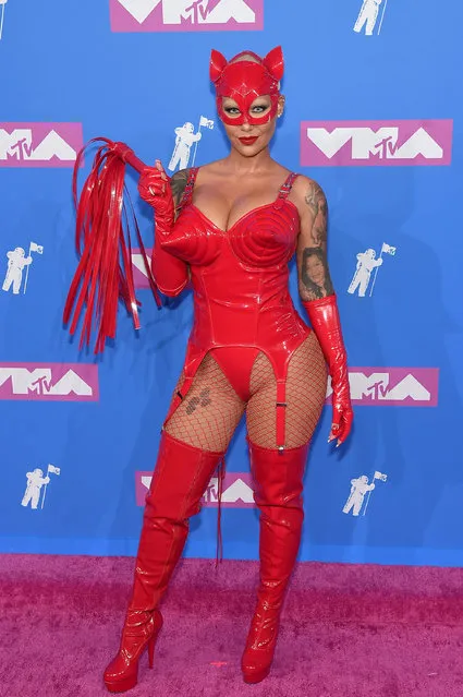 Amber Rose attends the 2018 MTV Video Music Awards at Radio City Music Hall on August 20, 2018 in New York City. (Photo by Jamie McCarthy/Getty Images)