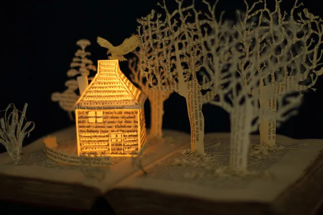 Book Sculpture by Justin Rowe
