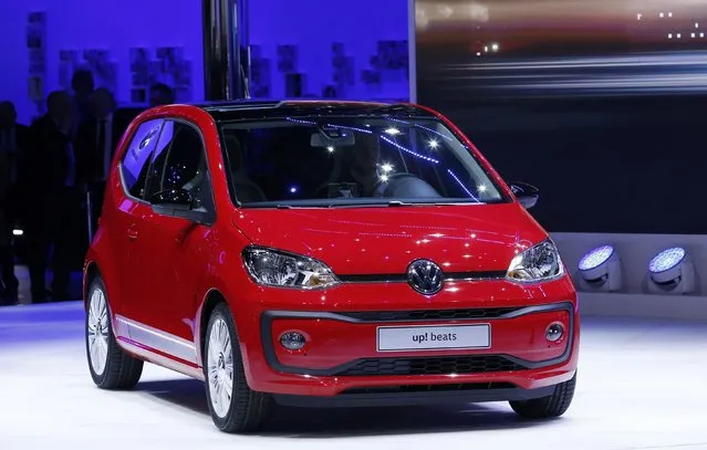 Volkswagen up! beats car is presented at the 86th International Motor Show in Geneva, Switzerland, March 1, 2016. (Photo by Denis Balibouse/Reuters)