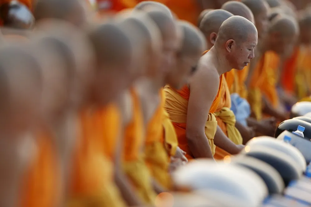 Controversial Temple Holds Massive Alms-Giving Event