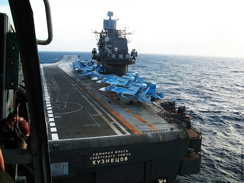 Russian aircraft carrier Admiral Kuznetsov