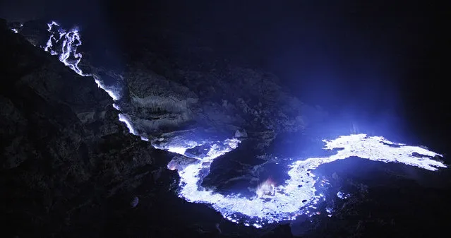 Blue Lava, Kawah Ijen Volcano, Indonesia