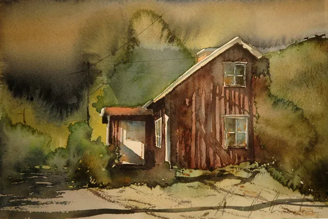 Watercolor Painting By Bjorn Bernstrom