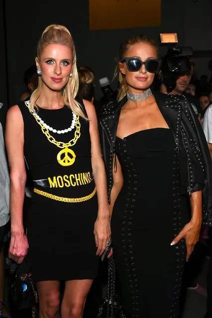 Nicky Hilton (L) and Paris Hilton attend the Jeremy Scott Fashion Show during New York Fashion Week at Spring Studios on September 8, 2017 in New York City. (Photo by Ben Gabbe/Getty Images)