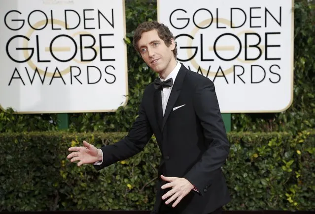 Actor Thomas Middleditch arrives at the 72nd Golden Globe Awards in Beverly Hills, California January 11, 2015. (Photo by Mario Anzuoni/Reuters)