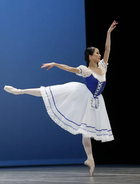 Rina Kanehara of Japan performs her classical variation during the final of the 43rd Prix de Lausanne at the Beaulieu Theatre in Lausanne February 7, 2015. (Photo by Denis Balibouse/Reuters)