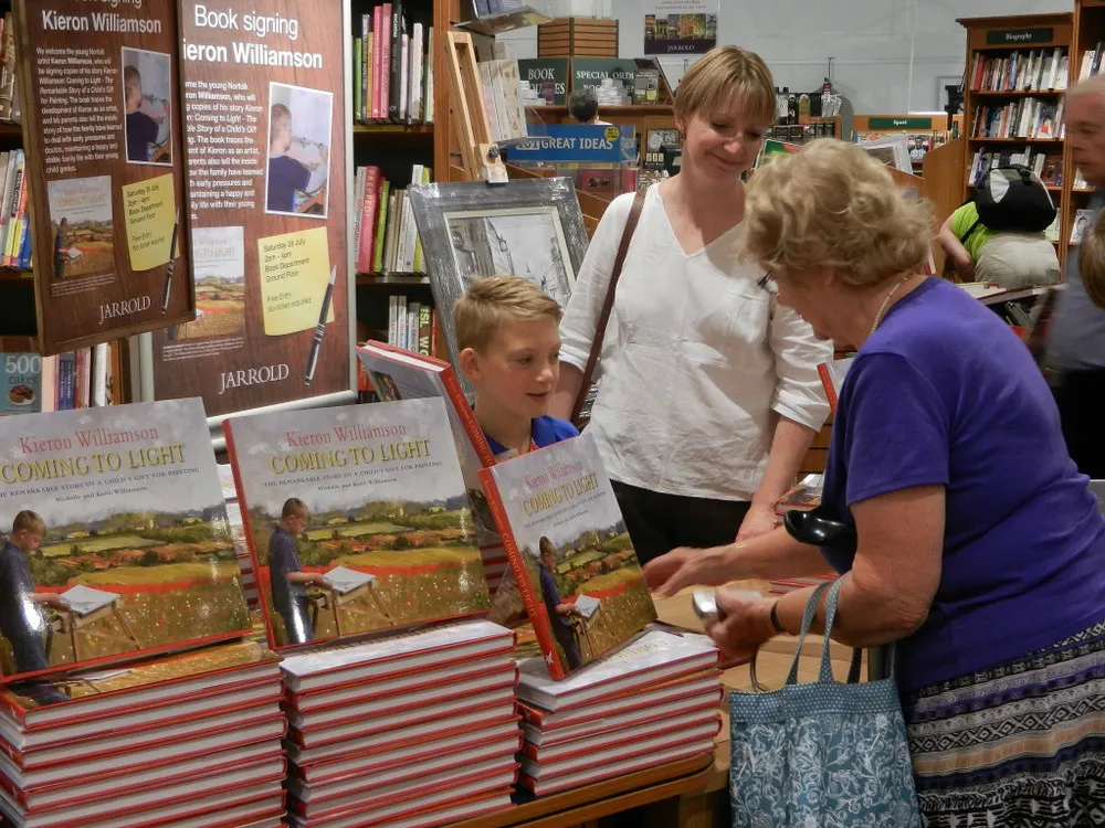 Painting by Kieron Williamson