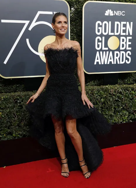 Heidi Klum attends The 75th Annual Golden Globe Awards at The Beverly Hilton Hotel on January 7, 2018 in Beverly Hills, California. (Photo by Mario Anzuoni/Reuters)