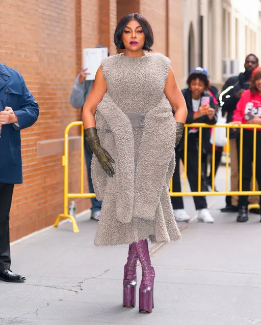 American actress Taraji P. Henson is seen at ABC Studios on April 06, 2023 in New York City. (Photo by Gotham/GC Images)