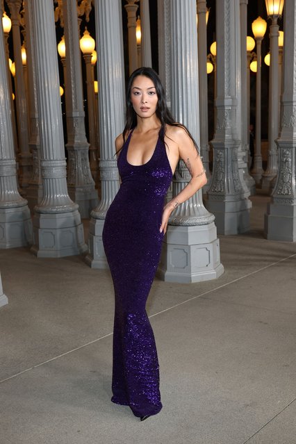 Japanese singer Rina Sawayama, wearing Gucci, attends the 2025 LACMA Art+Film Gala, Presented By Gucci at Los Angeles County Museum of Art on November 01, 2025 in Los Angeles, California. (Photo by Amy Sussman/Getty Images for LACMA)