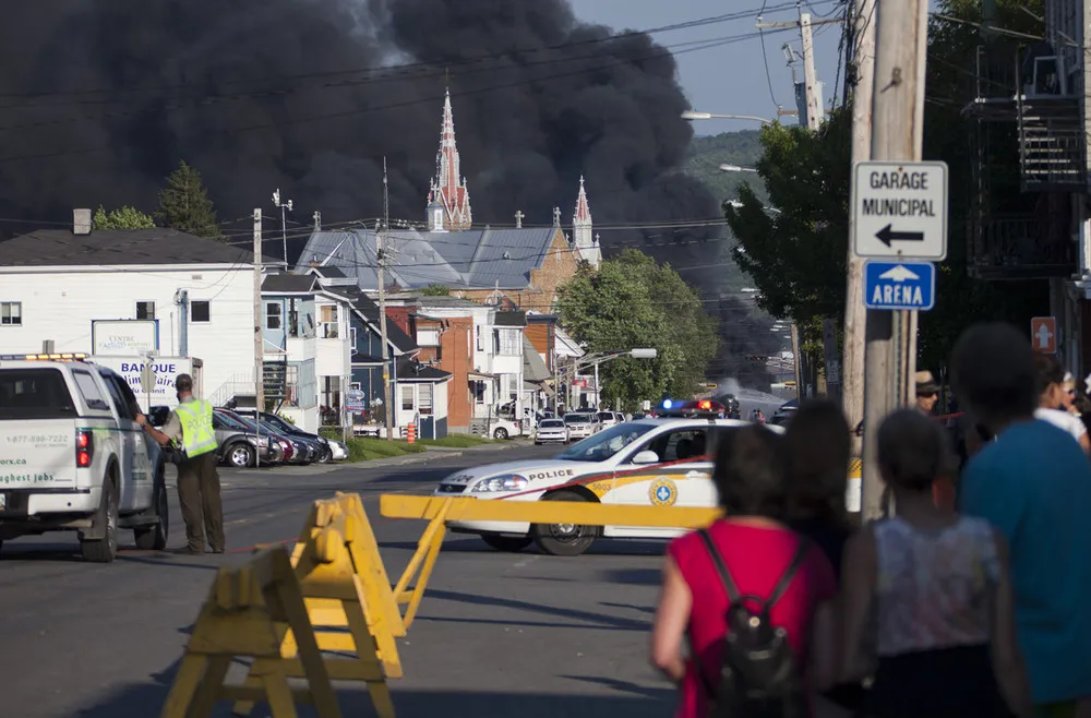 Freight Train Derails and Explodes in Lac-Megantic, Quebec