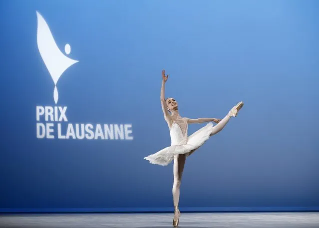 Lou Spichtig of Switzerland performs her classical variation during the final of the 43rd Prix de Lausanne at the Beaulieu Theatre in Lausanne February 7, 2015. (Photo by Denis Balibouse/Reuters)