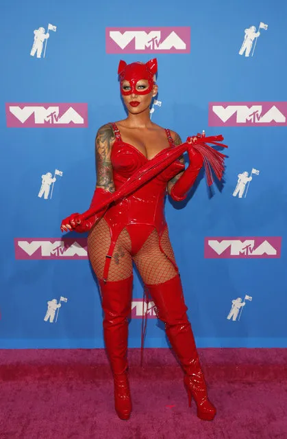 Amber Rose arrives at the MTV Video Music Awards at Radio City Music Hall on Monday, August 20, 2018, in New York. (Photo by Andrew Kelly/Reuters)