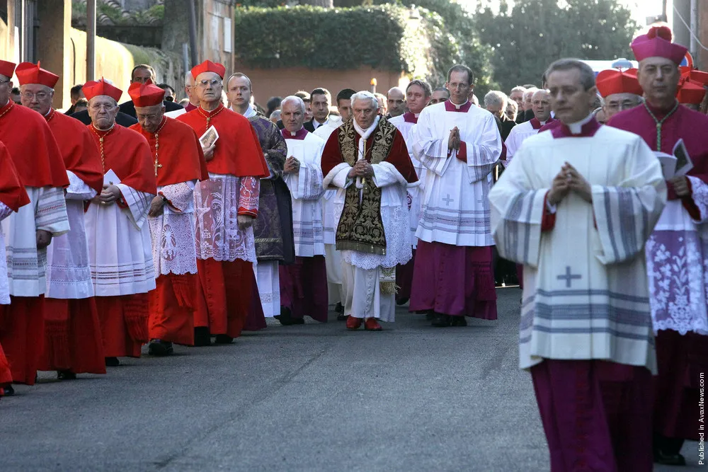 Pope Celebrates Ash Wednesday At The Santa Sabina Basilica.