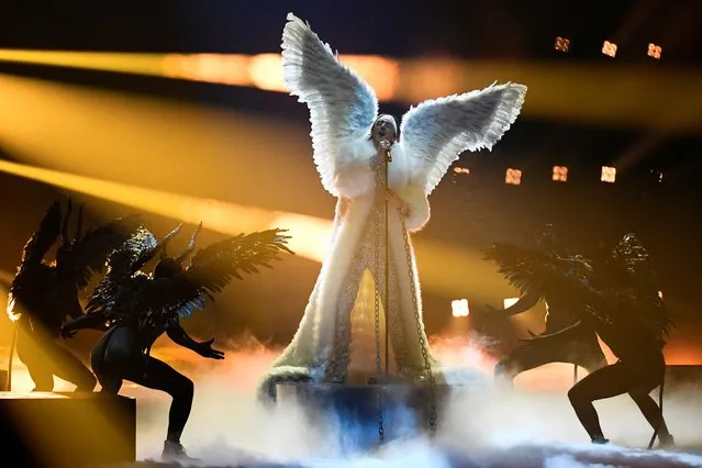 Participant TIX of Norway performs during the Jury Grand Final dress rehearsal of the 2021 Eurovision Song Contest in Rotterdam, Netherlands on May 21, 2021. (Photo by Piroschka van de Wouw/Reuters)