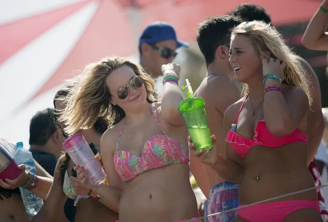Spring breakers gather at a pool party at a hotel in Cancun March 14, 2015. (Photo by Victor Ruiz Garcia/Reuters)