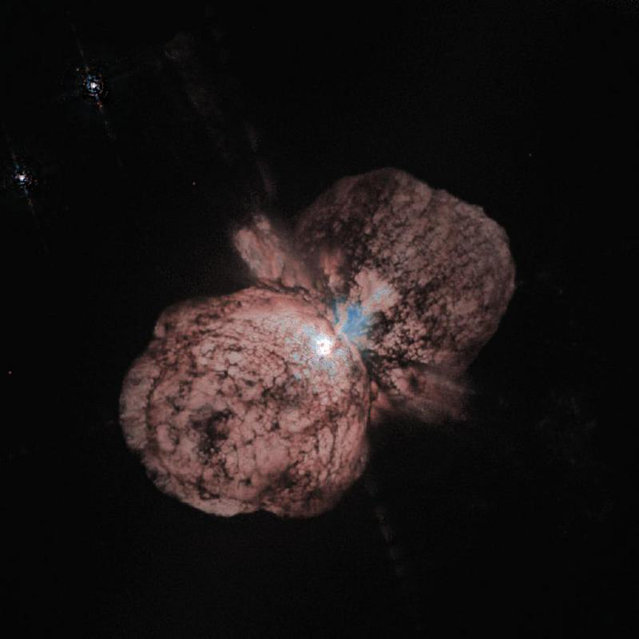A massive star known as Eta Carinae in our Milky Way galaxy that experts believe might explode in a supernova in the astronomically near future. (Photo by Reuters/NASA)