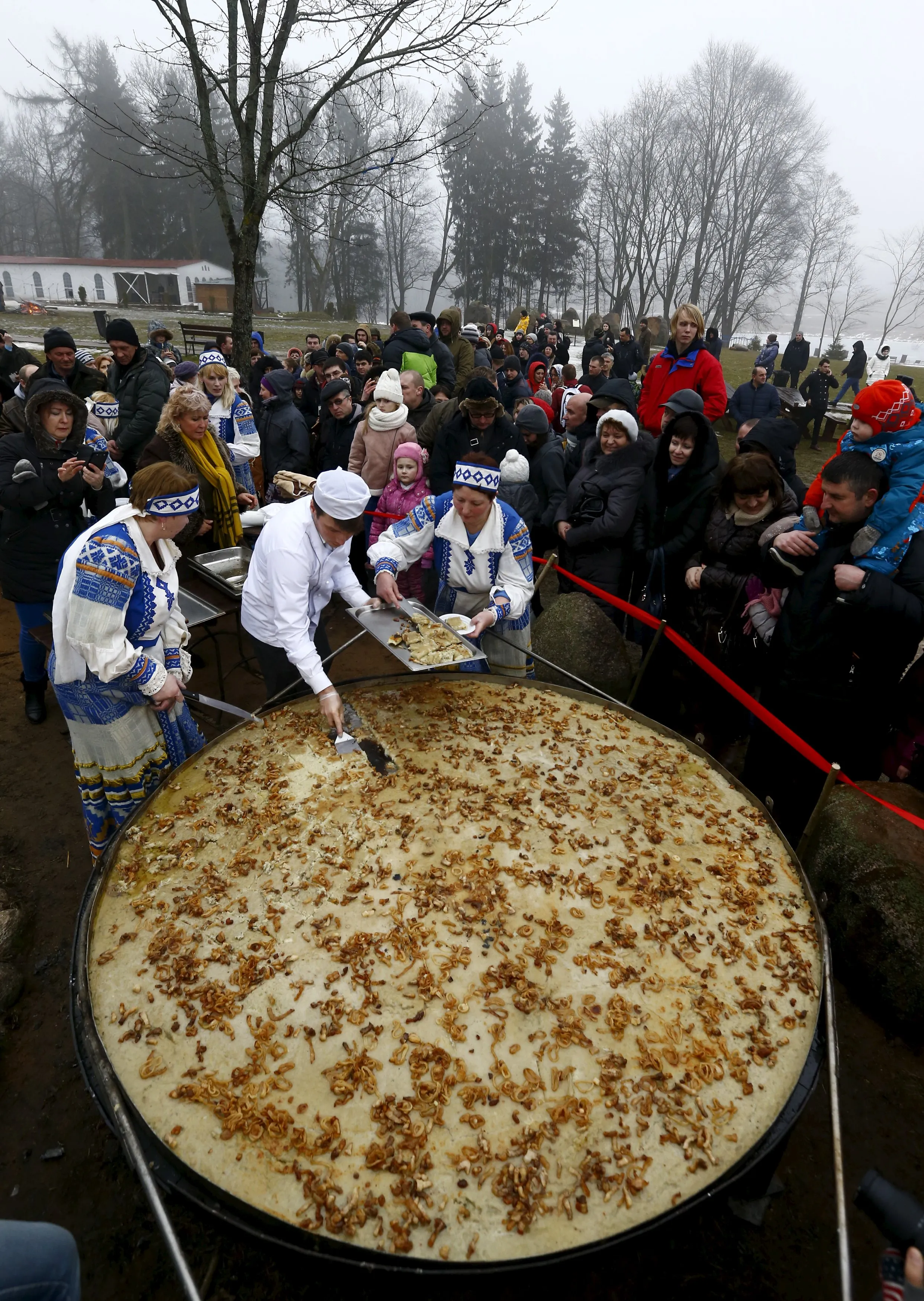 Самый большой блин на масленицу