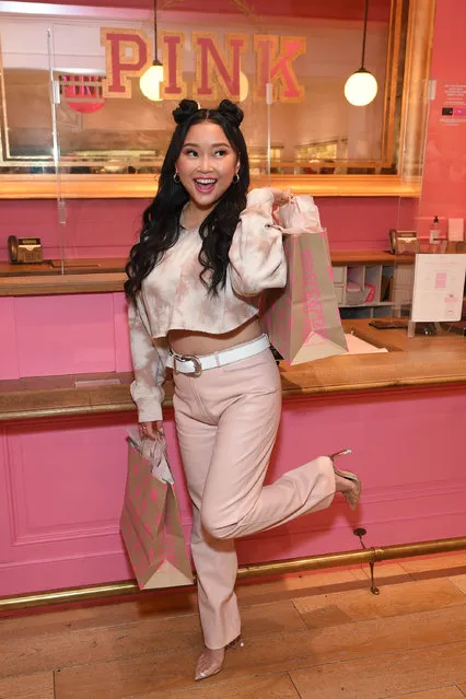 American actress Lana Condor partners with PINK and Campus Pride to surprise deserving students with a holiday shopping spree in Los Angeles, CA. on December 7, 2021. (Photo by Michael Simon/startraksphoto.com)