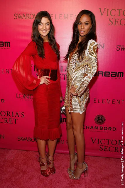 (L-R) Models Jacquelyn Jablonski and Joan Smalls attend the 2011 Victoria's Secret Fashion Show After Party