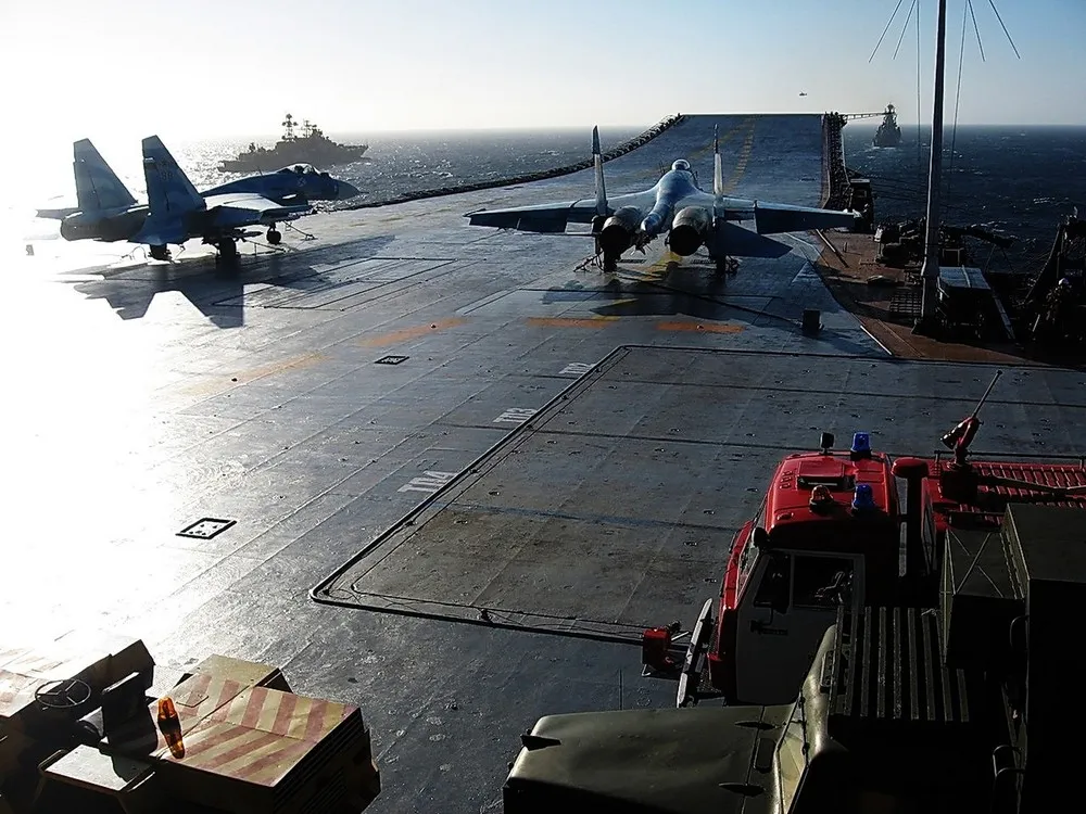 Russian aircraft carrier Admiral Kuznetsov