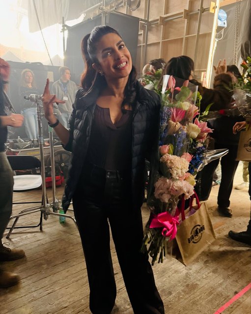Indian actress Priyanka Chopra celebrates wrapping filming on season 2 of “Citadel” in the first decade of December 2024. (Photo by priyankachopra/Instagram)