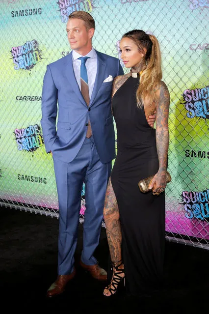 Actor Joel Kinnaman and his wife Cleo Wattenstrom attend the world premiere of “Suicide Squad” in Manhattan, New York, U.S., August 1, 2016. (Photo by Andrew Kelly/Reuters)