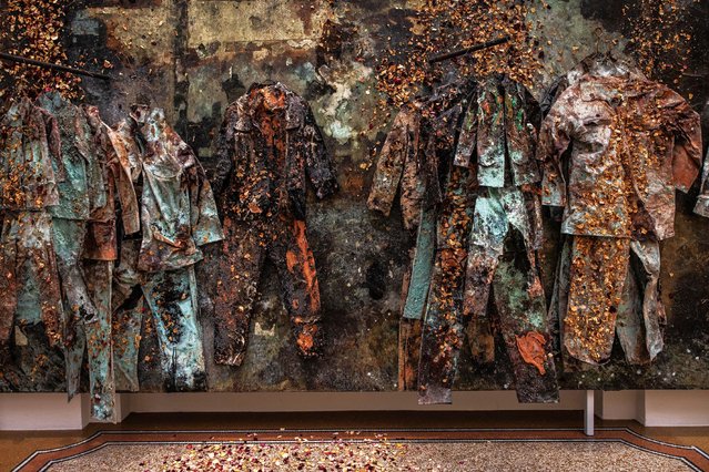 Preview of the exhibition on Anselm Kiefer at the Stedelijk Museum in Amsterdam, the Netherlands, 05 March 2025. The Stedelijk Museum and the Van Gogh Museum are holding a duo exhibition on the German artist, known for his large canvases and spatial installations. (Photo by Dingena Mol/EPA/EFE)