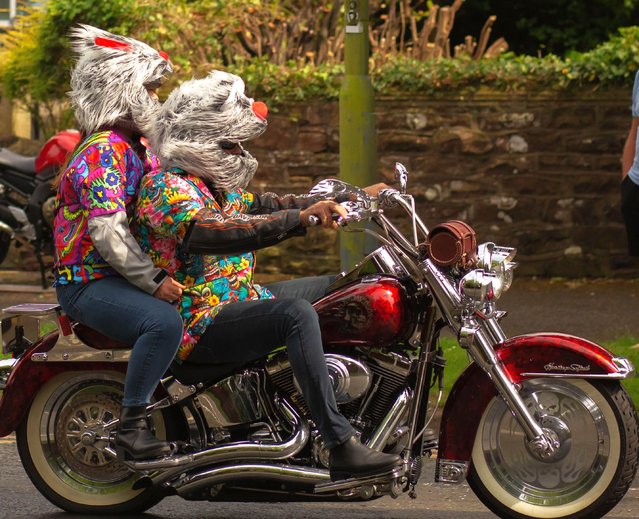 Thousands of bikers arrived for Dave Day two in celebration of the life of Hairy Bikers presenter Dave Myers in Cumbria, UK on June 21, 2025. Thousands of motorcyclists descended on Barrow in Furness on Saturday. (Photo by greenburn/Alamy Live News)