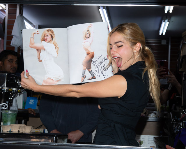 American media personality and singer Addison Rae is seen at Mulberry Iconic Magazines & Cafe on October 06, 2025 in New York City. (Photo by DAMEBK/Bauer-Griffin/GC Images)