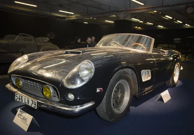 Ferrari 250 GT California SWB displayed during the Retromobile show in Paris, Tuesday, February 3, 2015. (Photo by Jacques Brinon/AP Photo)