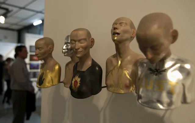 An art piece by Czech Republic artist Richard Stipl is exhibited during the international PARC 2015 art fair in Lima April 23, 2015. PARC 2015 is an art fair drawn from the collections in 42 art galleries and displays works in contemporary photography, video and installation art from around the world, according to local media. (Photo by Mariana Bazo/Reuters)