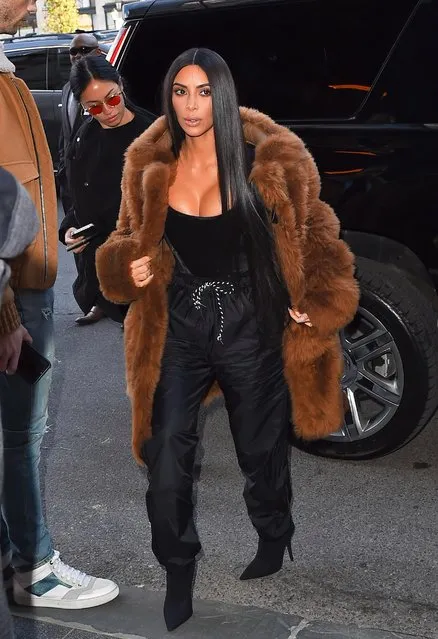 Kim Kardashian West is seen on February 16, 2017 in New York City. (Photo by Splash News and Pictures)