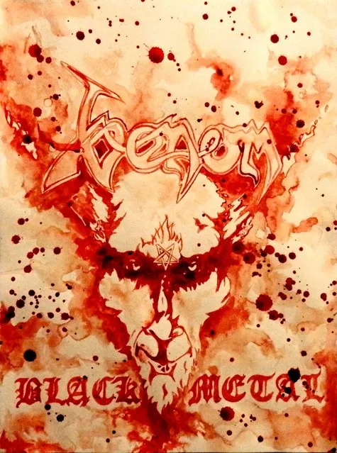 Blood Paintings By Maxime Taccardi