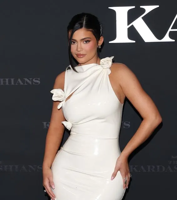 Kylie Jenner looks stunning as she quietly attended The Kardashian' Hulu TV show viewing party in Hollywood on April 8, 2022. (Photo by The Real SPW/The Mega Agency)