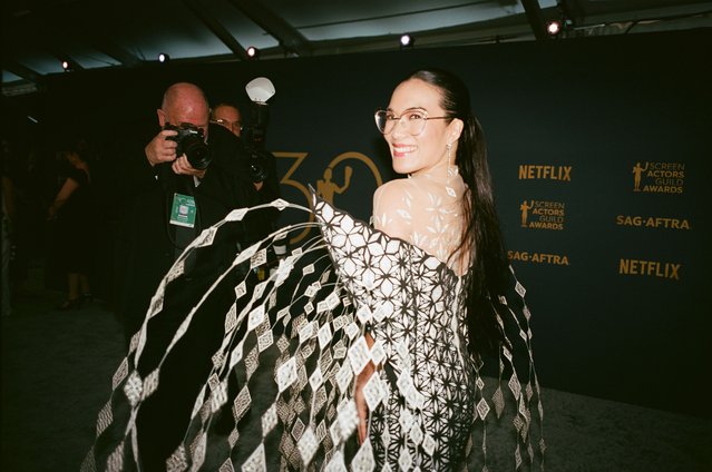 American comedian Ali Wong at the 30th Annual Screen Actors Guild Awards held at the Shrine Auditorium and Expo Hall on February 24, 2024 in Los Angeles, California. (Photo by Diggzy/Rex Features/Shutterstock for SAG)
