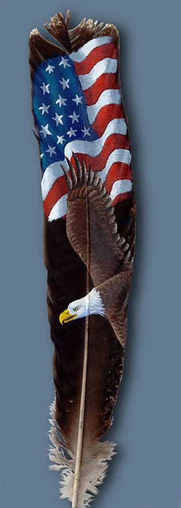 Feather Paintings by Julie Thompson