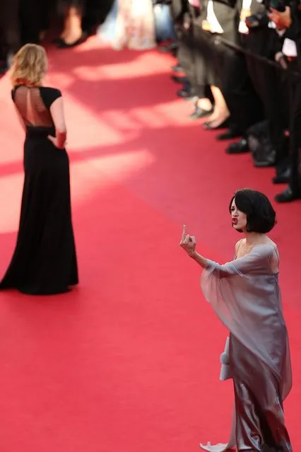 Actress Asia Argento attends the “Zulu” Premiere and Closing Ceremony during the 66th Annual Cannes Film Festival at the Palais des Festivals on May 26, 2013 in Cannes, France.  (Photo by Neilson Barnard/Getty Images)