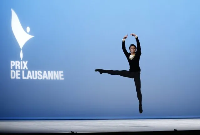 Mitsuru Ito of Japan performs his classical variation during the final of the 43rd Prix de Lausanne at the Beaulieu Theatre in Lausanne February 7, 2015. (Photo by Denis Balibouse/Reuters)