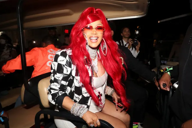 American rapper Cardi B poses for a photo during Hot 97 Summer Jam 2021 at Met Life Stadium on August 22, 2021 in East Rutherford, New Jersey. (Photo by Johnny Nunez/WireImage)