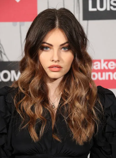 Thylane Blondeau attends the Fabulous Fund Fair event during London Fashion Week February 2019 at the The Roundhouse on February 18, 2019 in London, England. (Photo by Mike Marsland/WireImage)