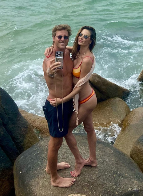 Victoria's Secret Supermodel Alessandra Ambrosio Sizzles in Bikini with New Beau Buck Palmer on Brazil's Sun-Kissed Shores on December 29, 2024. (Photo by Splash News and Pictures)