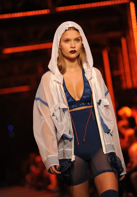 The DKNY Spring 2017 collection is presented during Fashion Week in New York, Monday, September 12, 2016. (Photo by Diane Bondareff/AP Photo)
